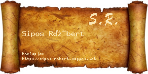 Sipos Róbert névjegykártya