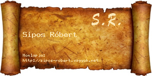 Sipos Róbert névjegykártya